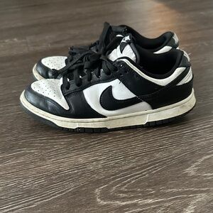 Black and White Nike Panda Low-Top Sneakers